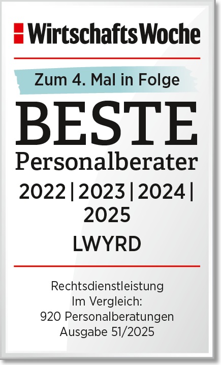 Wirtschaftswoche Beste Personalberater LWYRD Legal Recruitment